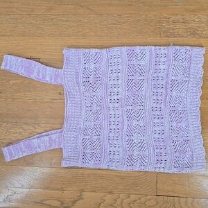 SO BRAND WOMEN'S JUNIOR SIZE LAVENDER KNIT SWEATER TANK SIZE XS